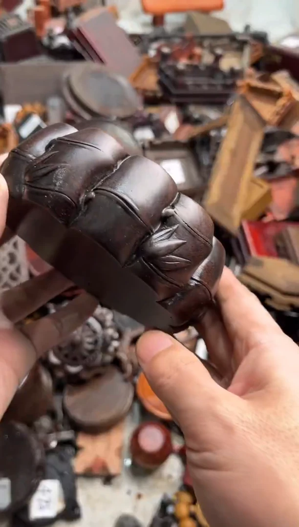 木54黑檀木竹节款底座