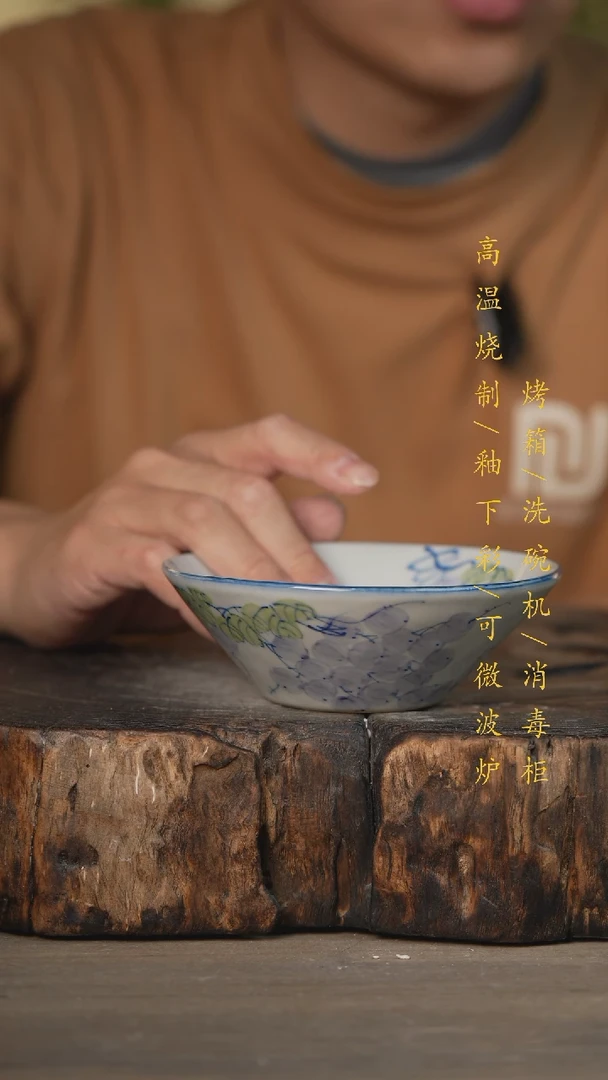 【闪购商品】瓷片景德镇高温釉下彩可微波烤箱洗碗机