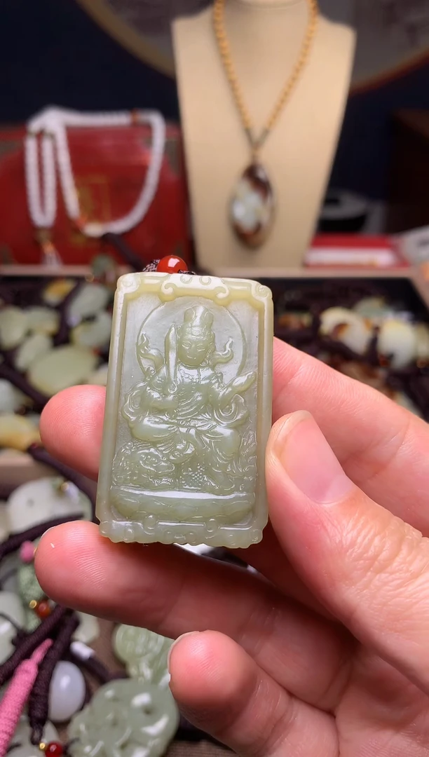 颈饰未镶嵌和田玉新疆料青海料清水和田玉吊坠