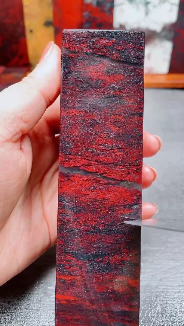 玉桂林鸡血玉素章--25