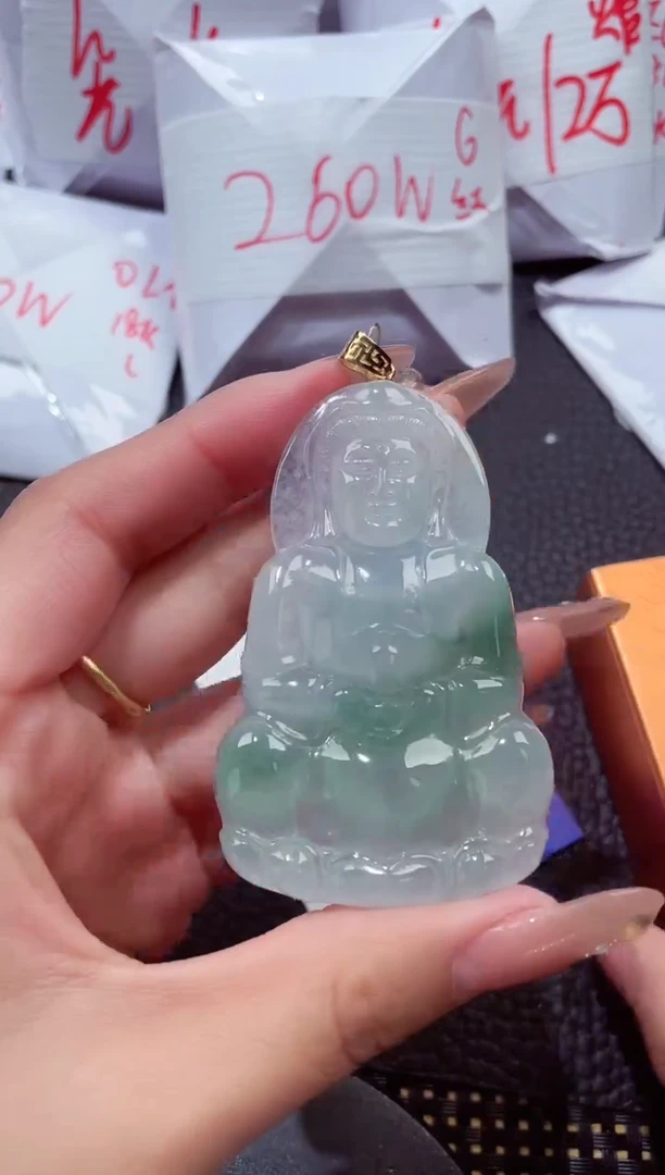 颈饰18K金镶嵌翡翠191