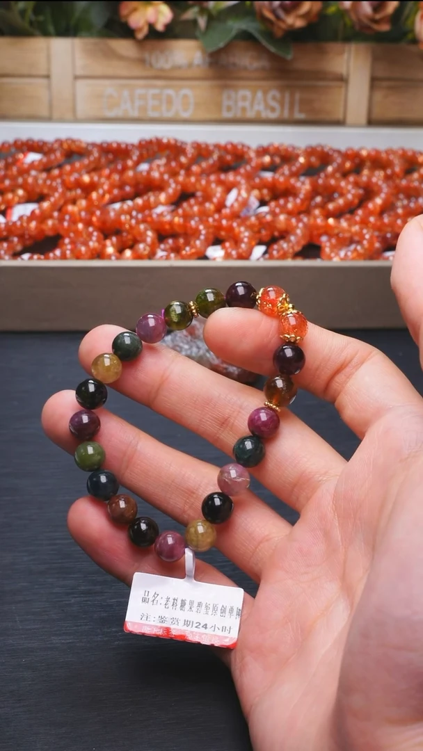 L021老料糖果碧玺原创单圈未镶嵌碧玺多样性