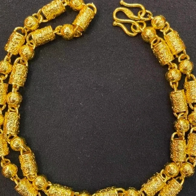 合金项链 【圆柱项链】时尚潮流空心霸气精美经典百搭气质情侣潮流