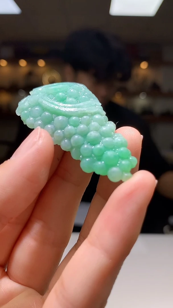 定制翡翠未镶嵌1087hm-毛货挂件17