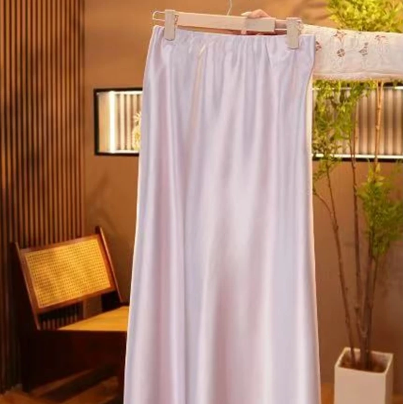 珠光裙/新中式春夏垂感时尚百搭半身裙2025A7899-77