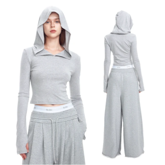 【LOCAT】SAIANZI  连帽打底上衣   1KF24416