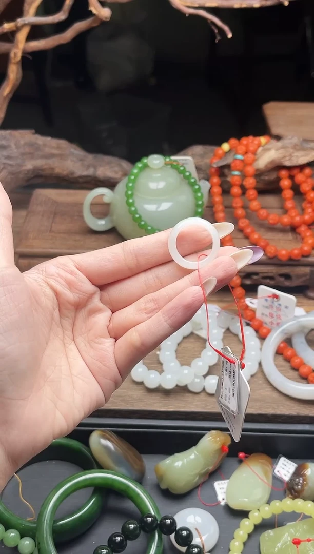 未镶嵌戒指和田玉天泰白玉 17圈9010808