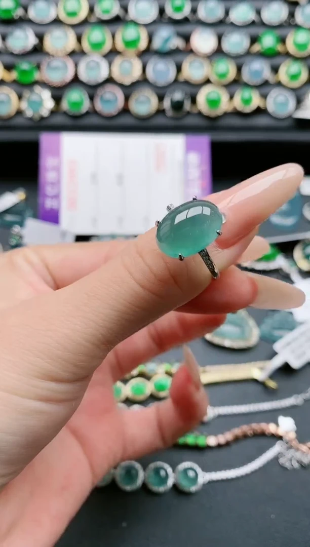 【闪购商品】翡翠戒指银S925镶嵌1111111