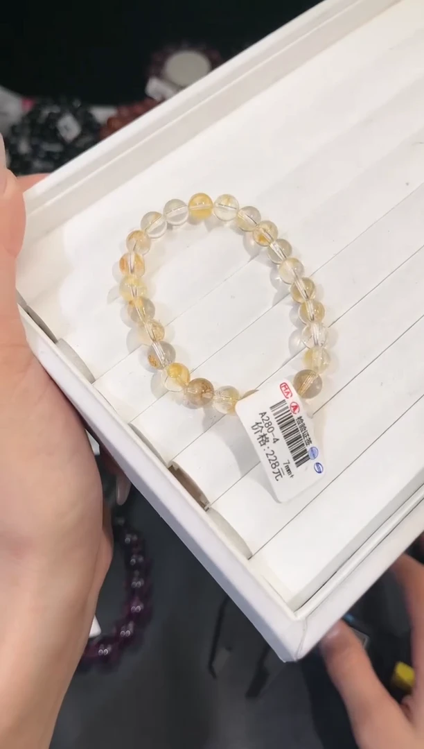 【闪购商品】水晶手链未镶嵌多样性发一胶花7mm