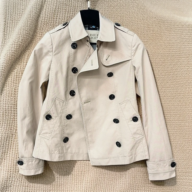 95新 BURBERRY/博柏利 风衣XS码1208 7546
