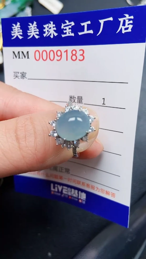 翡翠银S925镶嵌颈饰9183