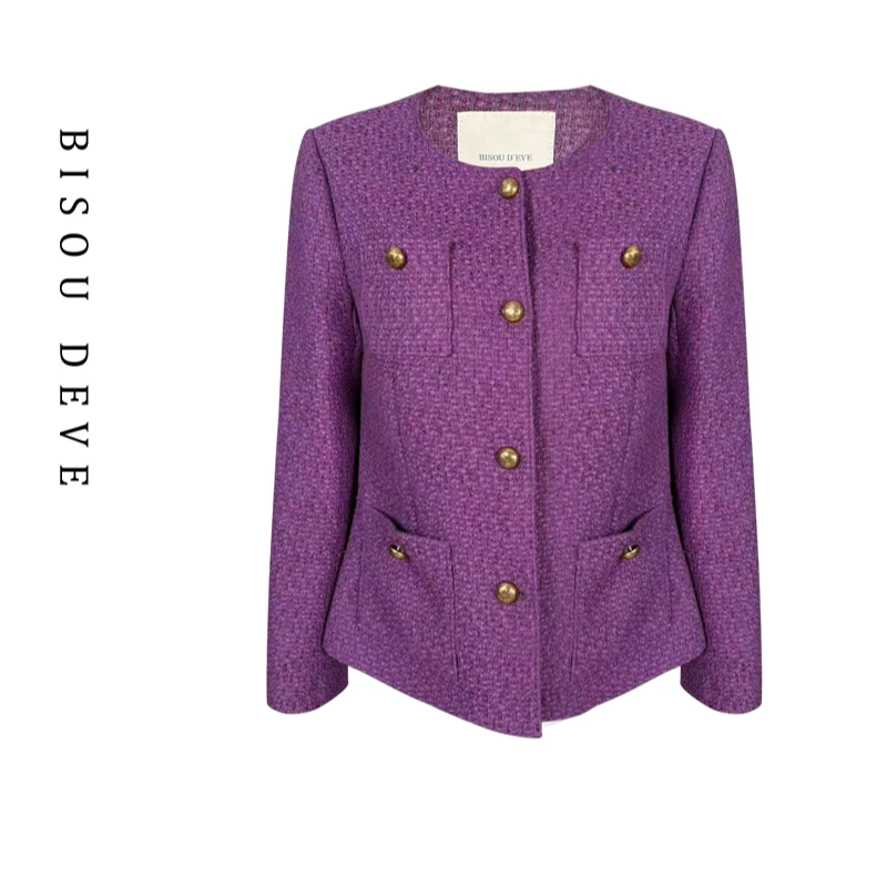 【黄蓉推荐】BR15168341新贵海葵紫外套