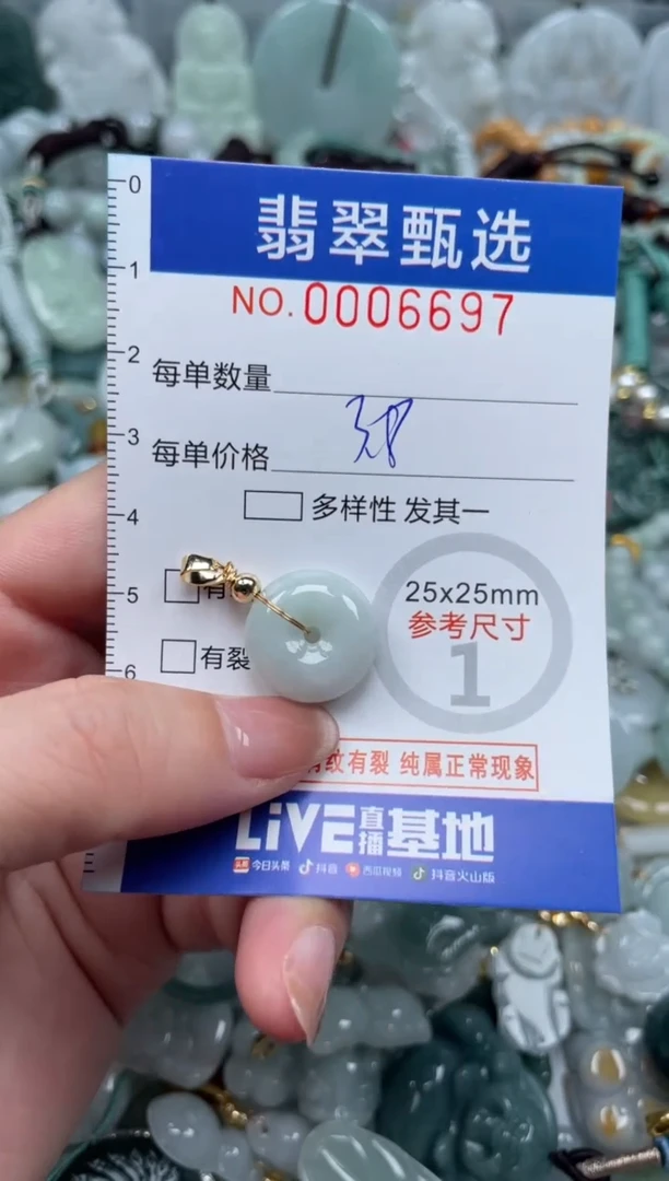 翡翠未镶嵌颈饰00..6697