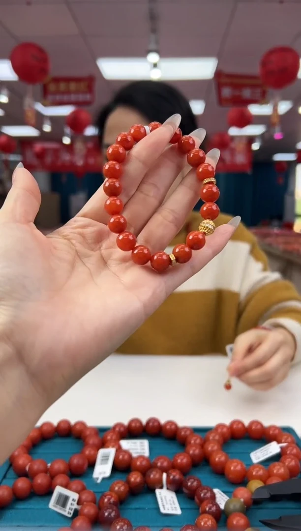 【闪购商品】南红玛瑙手串未镶嵌1.19-2-9（多样式）