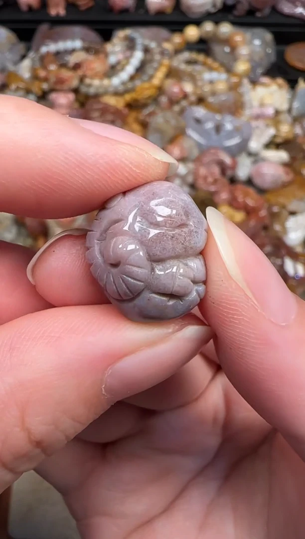 颈饰未镶嵌硅化珊瑚（珊瑚玉）017