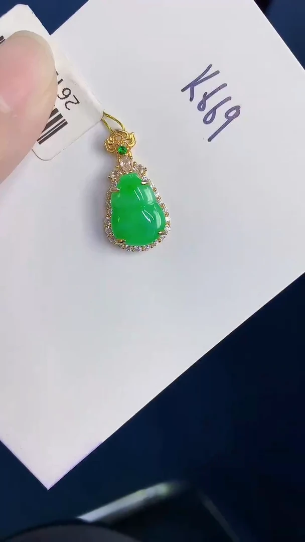 颈饰未镶嵌翡翠天然翡翠缅甸A货