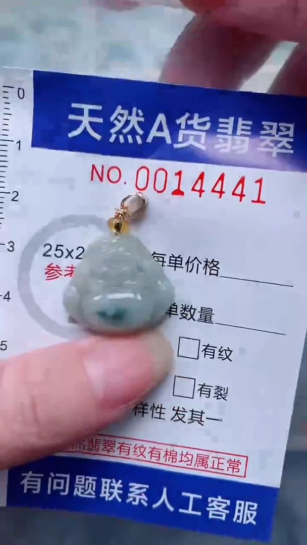翡翠未镶嵌吊坠(不含链)1