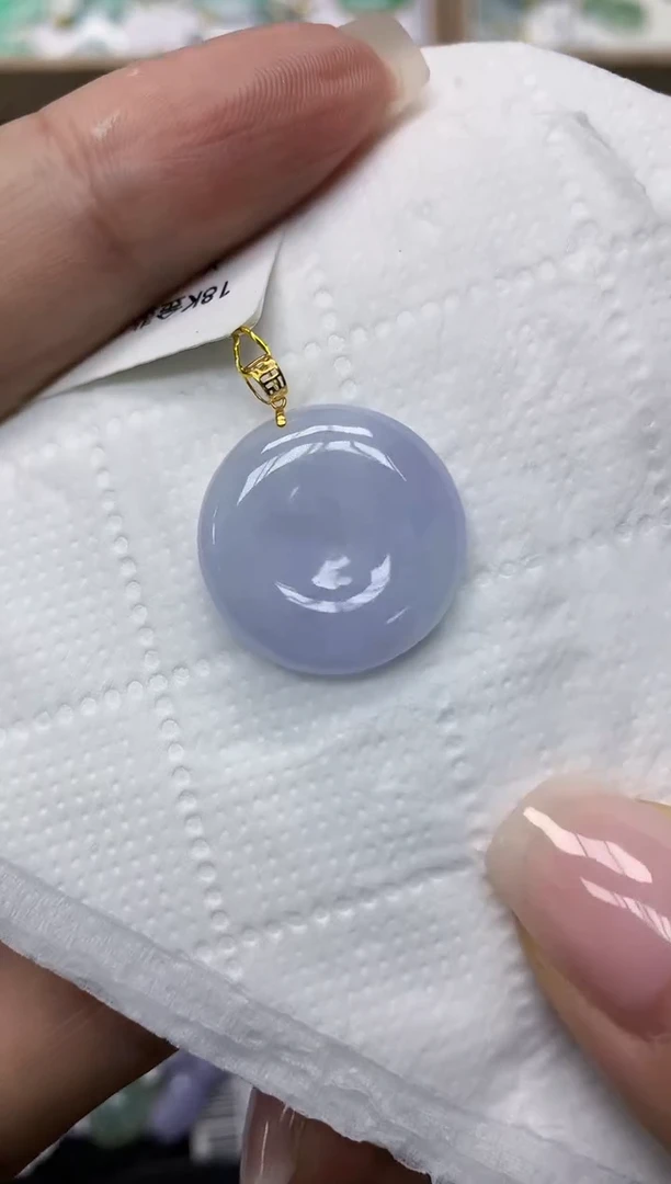 颈饰18K金镶嵌翡翠1111111111
