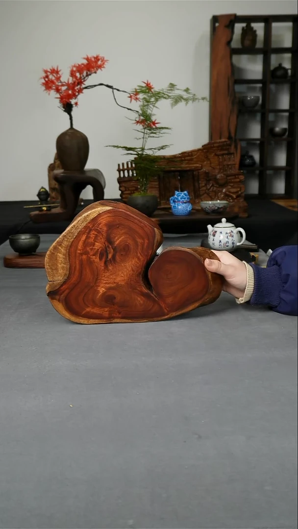 缅甸花梨木随形底座 27.5-20.5-5.5