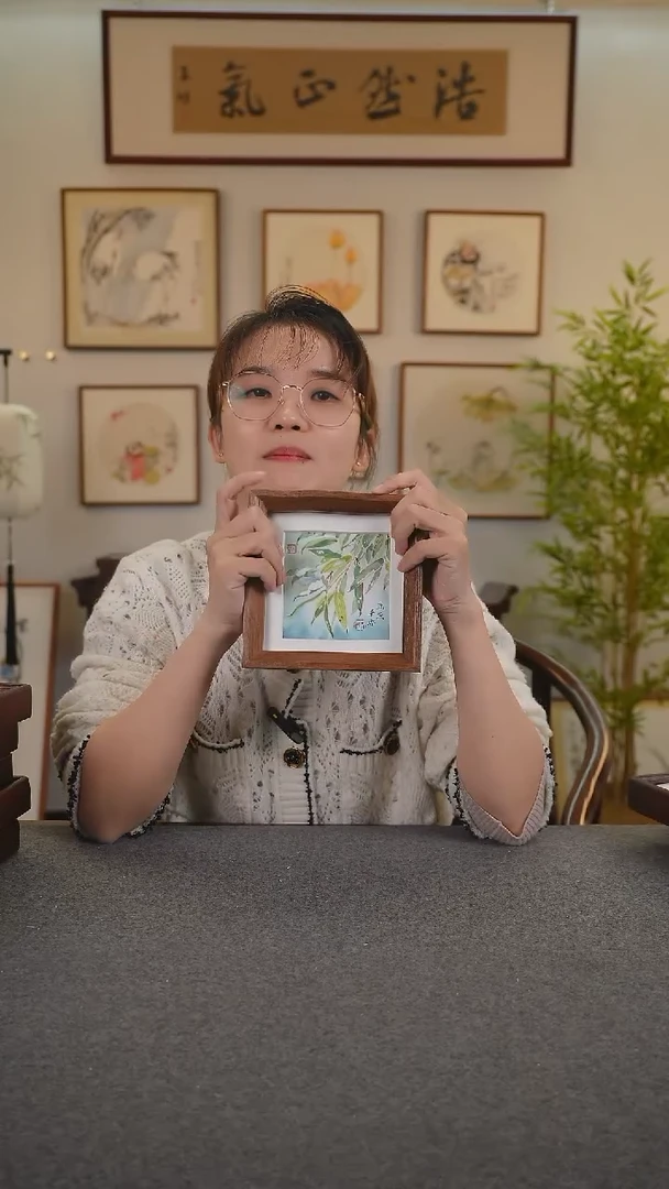 横款鹿鸣现代美术馆-岳倚竹老师作品