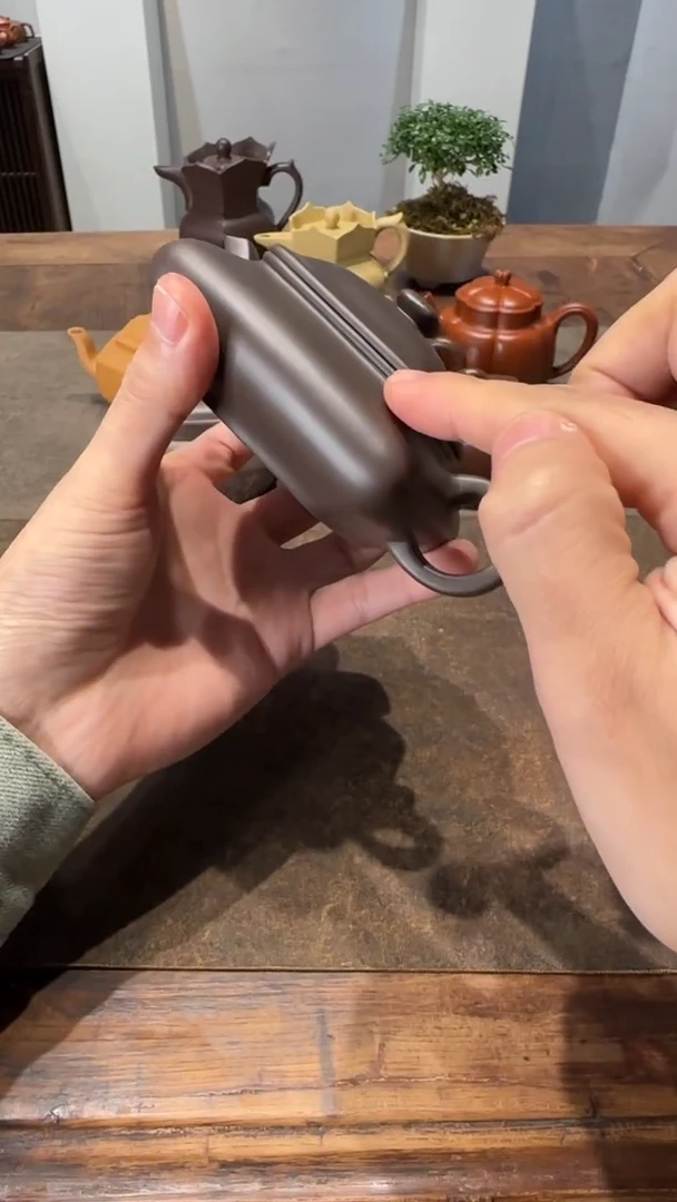 茶壶紫砂柳**明寒灰老人老紫泥