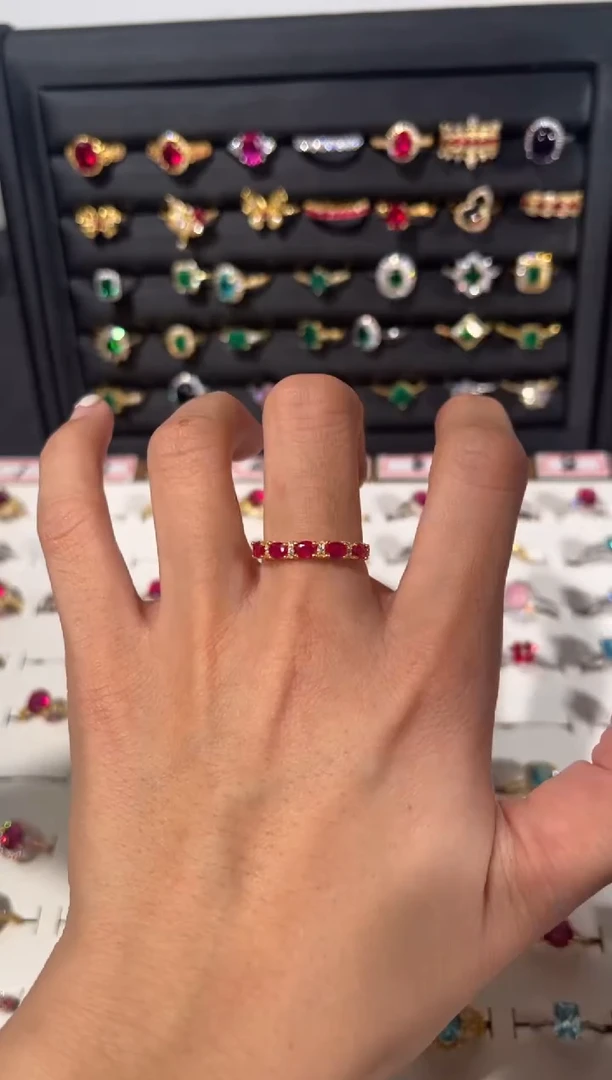 【闪购商品】红宝石戒指银S925镶嵌513152