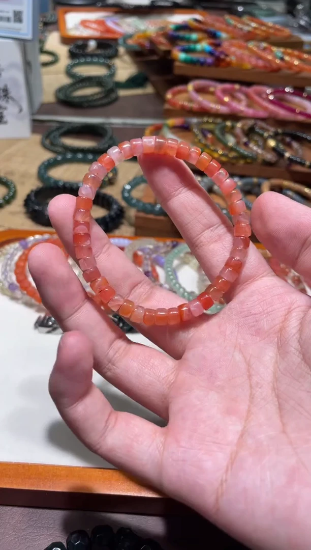 未镶嵌手串南红玛瑙6mm冰红南红手串