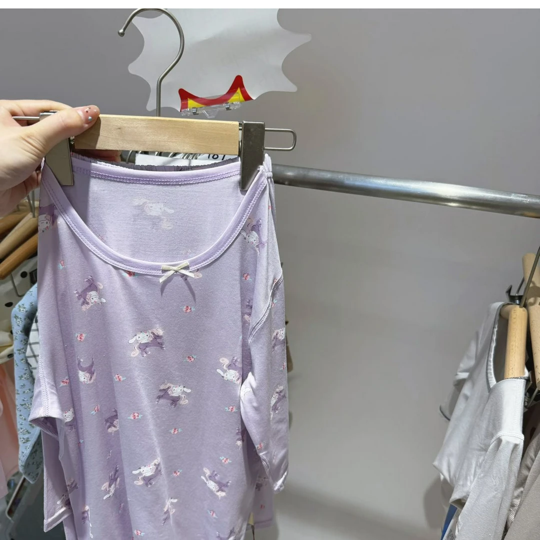 588夏季高端专场七分紫底小马套装（老林家居专场）