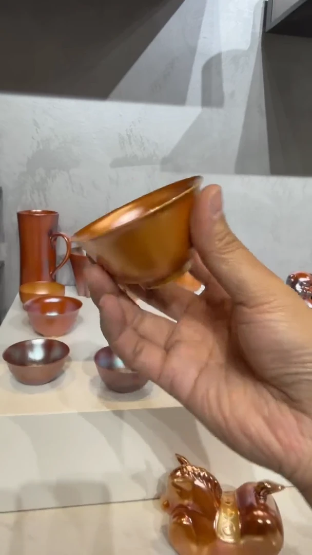 55柴房陶瓷柴烧普洱杯