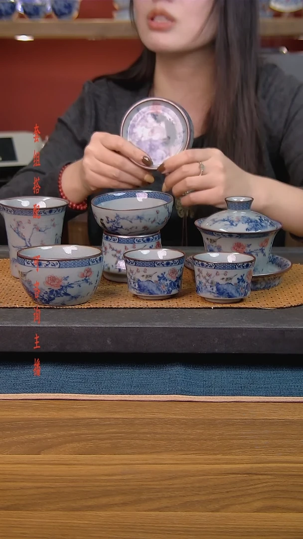 简装家用款7件套 老陶泥开片纹陶瓷茶具