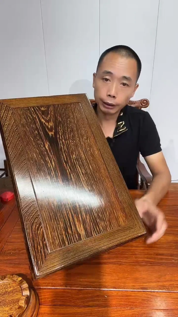 木鸡翅木长方底座50*30*12