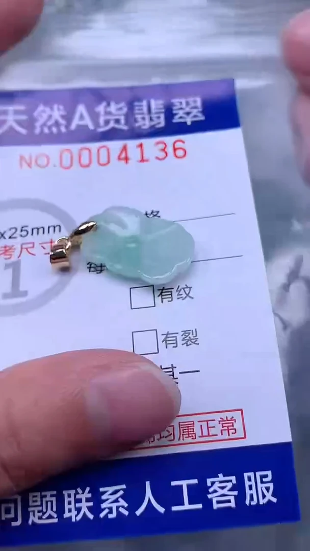 翡翠未镶嵌吊坠(不含链)1