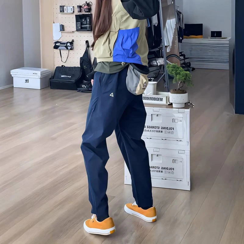 CF888小三角百搭休闲裤男女款夏季潮牌宽松冲锋裤速干直筒登山裤