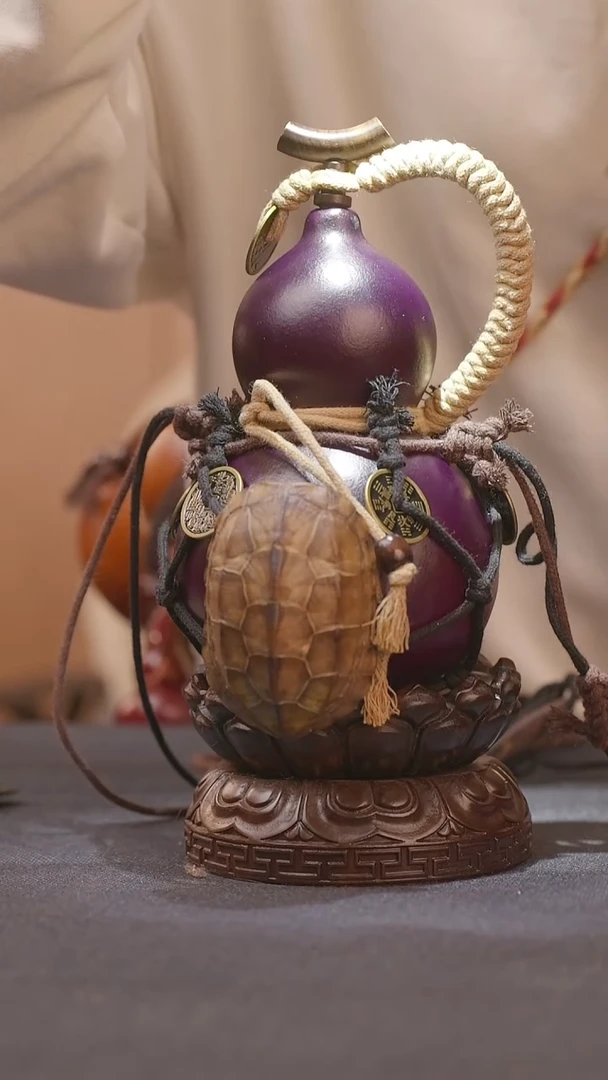 1128号链接精品大漆葫芦现货现发[一物一拍]2不包含莲花底座