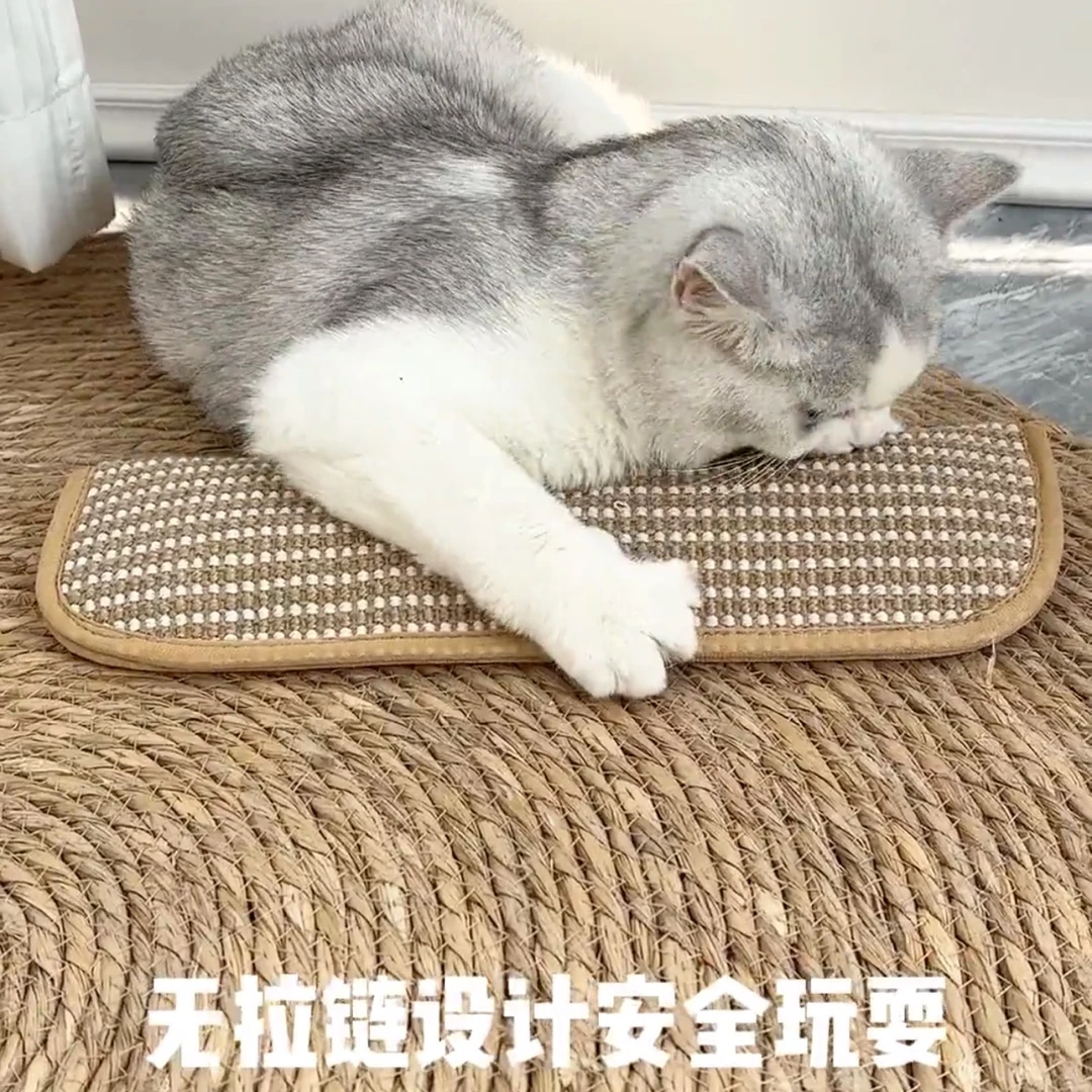剑麻猫薄荷抱枕猫抓板枕头不掉屑耐抓耐咬解闷逗猫神器自嗨玩具
