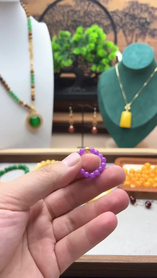 【闪购商品】翡翠戒指14K金镶嵌J63