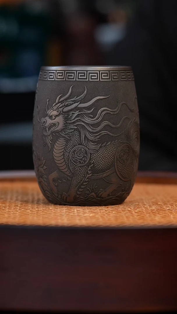 茶杯紫砂宜兴原矿全手紫砂杯