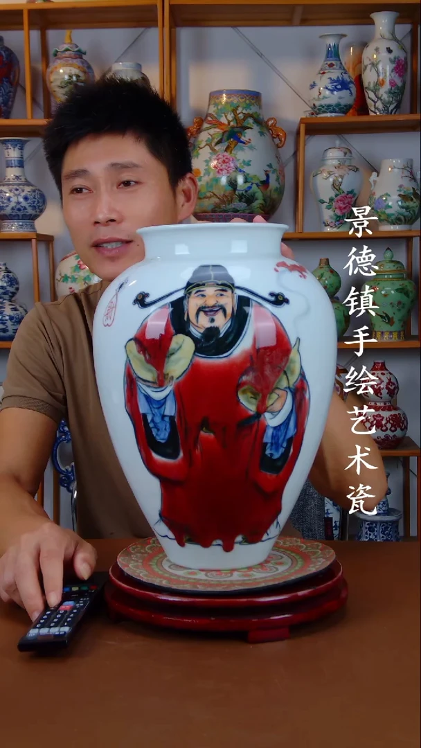 现代景德镇手工手绘陶瓷摆件29