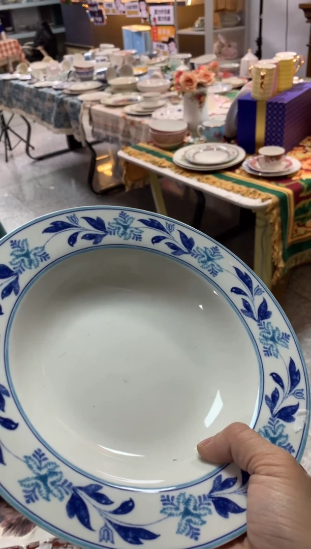 【闪购商品】瓷片陶瓷原单CC148餐具汤盘