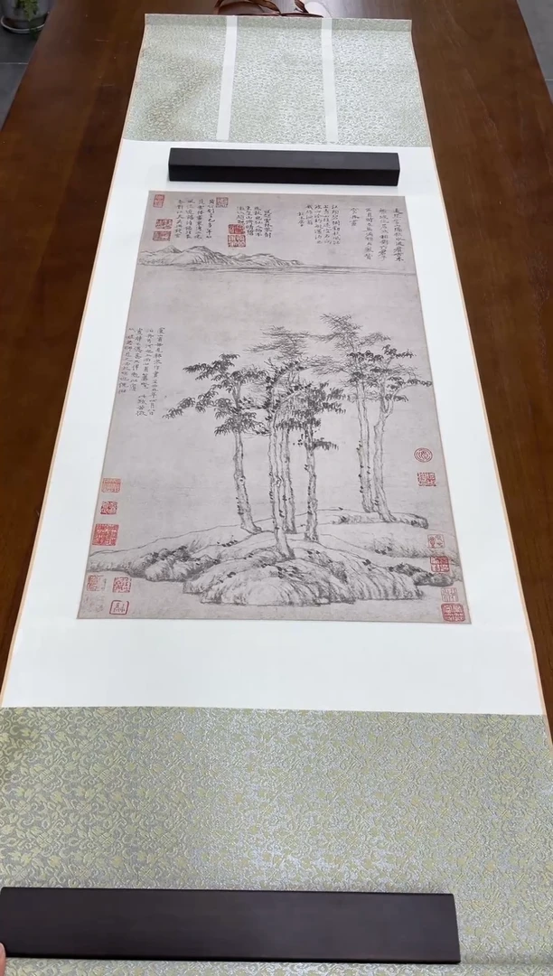 【复刻品】倪瓒 六君子图