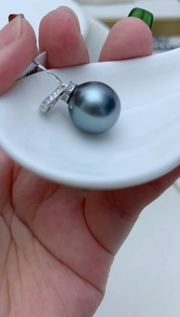 海水珍珠银S925镶嵌颈饰e95