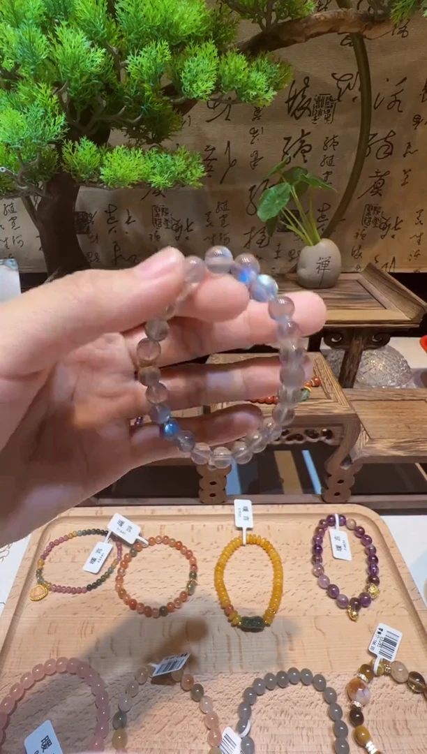 未镶嵌手链长石手饰@@
