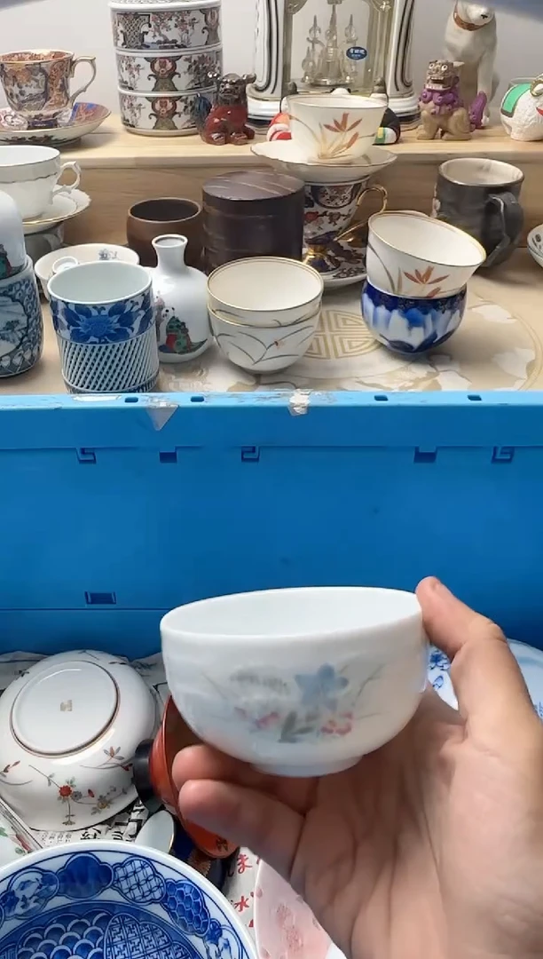茶杯紫砂中*392淘艺中古瓷器满18米包邮