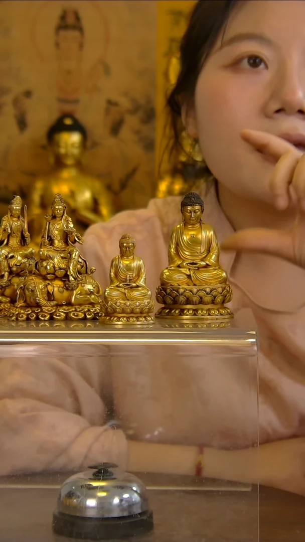 紫铜鎏金9公分释迦牟尼-GSM