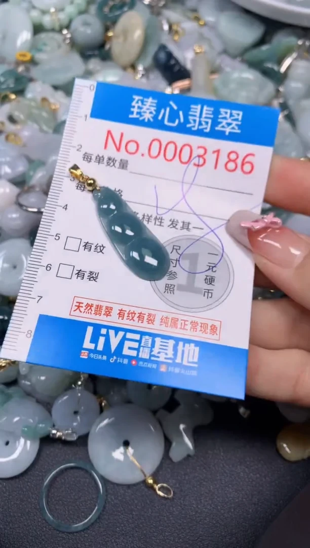 【闪购商品】翡翠颈饰未镶嵌含绳0003186