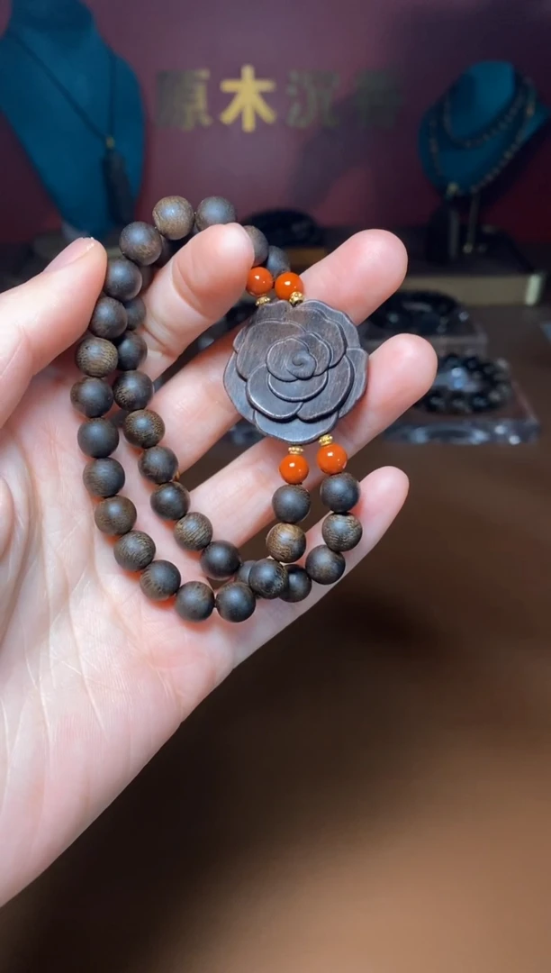 【闪购商品】沉香手串Y顺化紫棋08两圈设计款