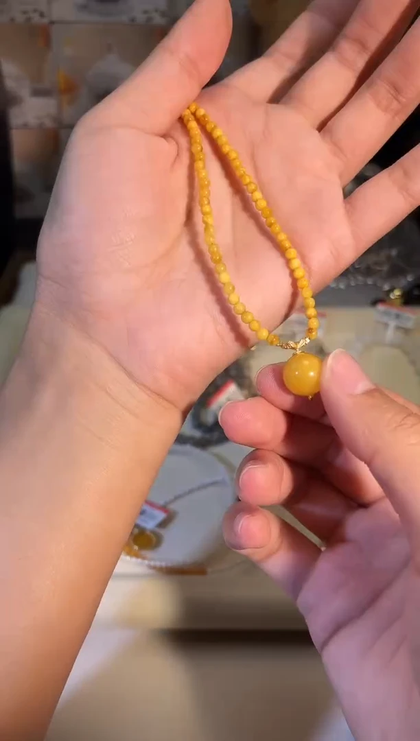 蜜蜡项链未镶嵌g879多样性发货一件