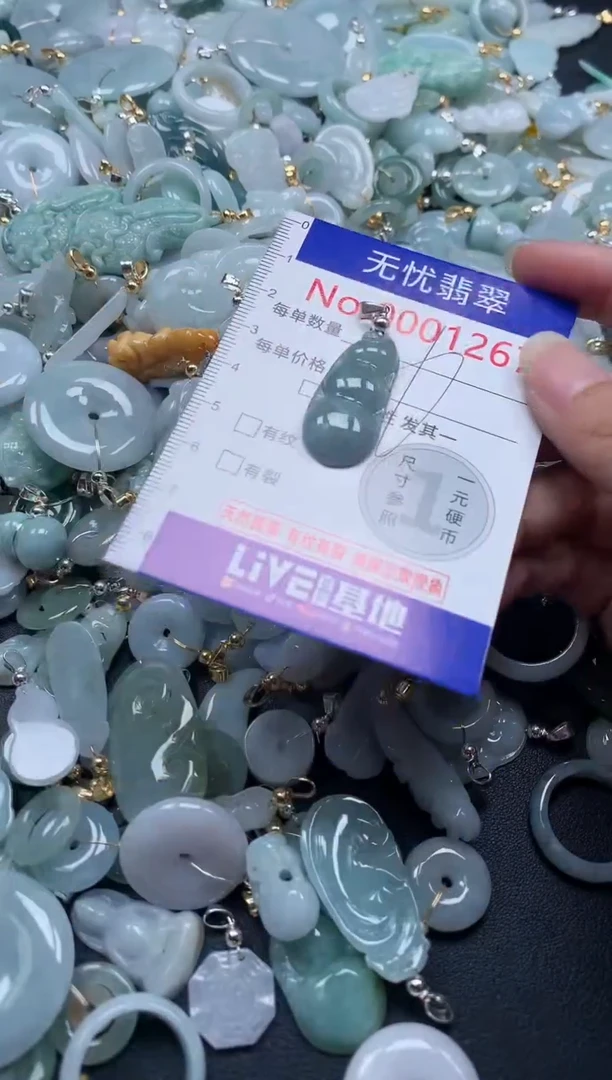 翡翠未镶嵌吊坠(不含链)1267