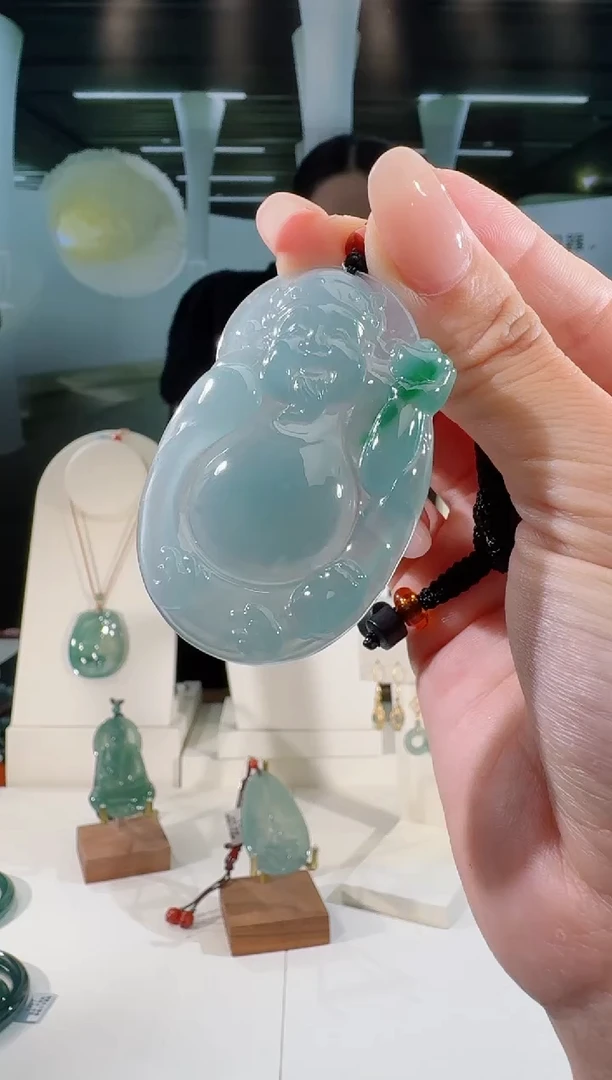 翡翠未镶嵌吊坠(不含链)财神
