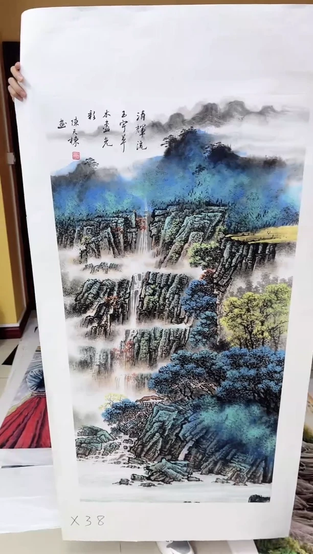 国画九霄甄选国画作品x38